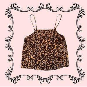 kendall + kylie leopard print tank top